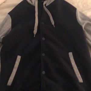 Speckled “Varsity” Sweatjacket